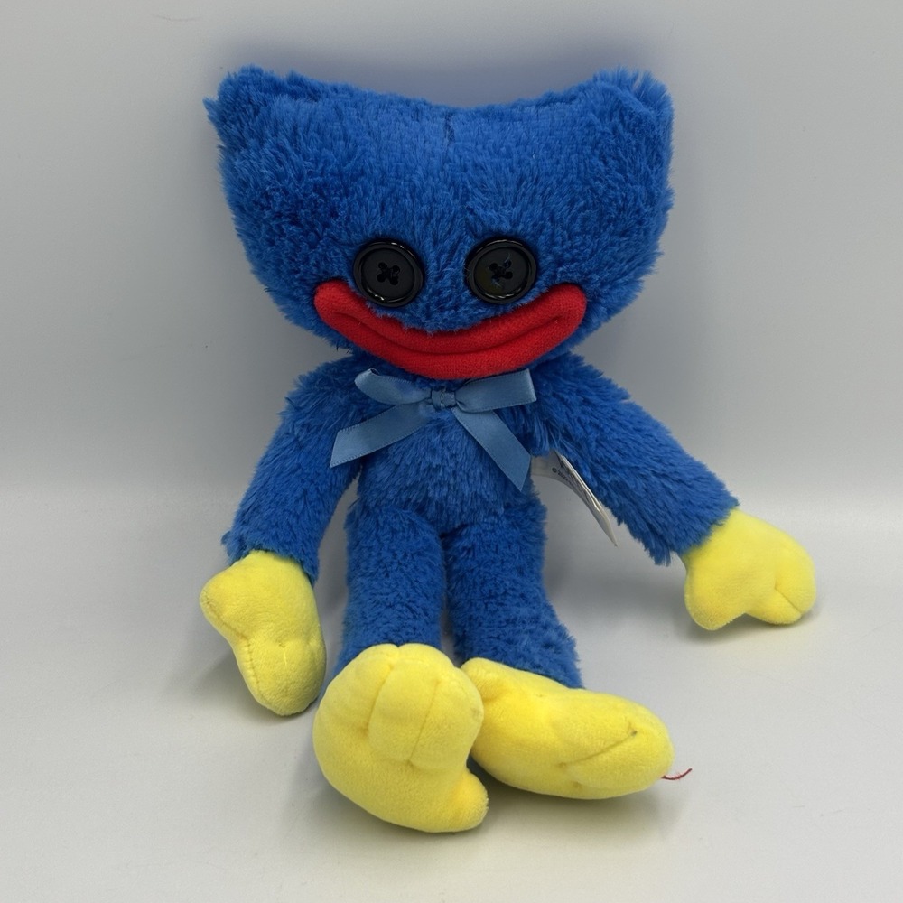 Huggy Wuggy - Poppy Playtime 2022 Blue Monster Plush, Washable, Yellow HandsFeet